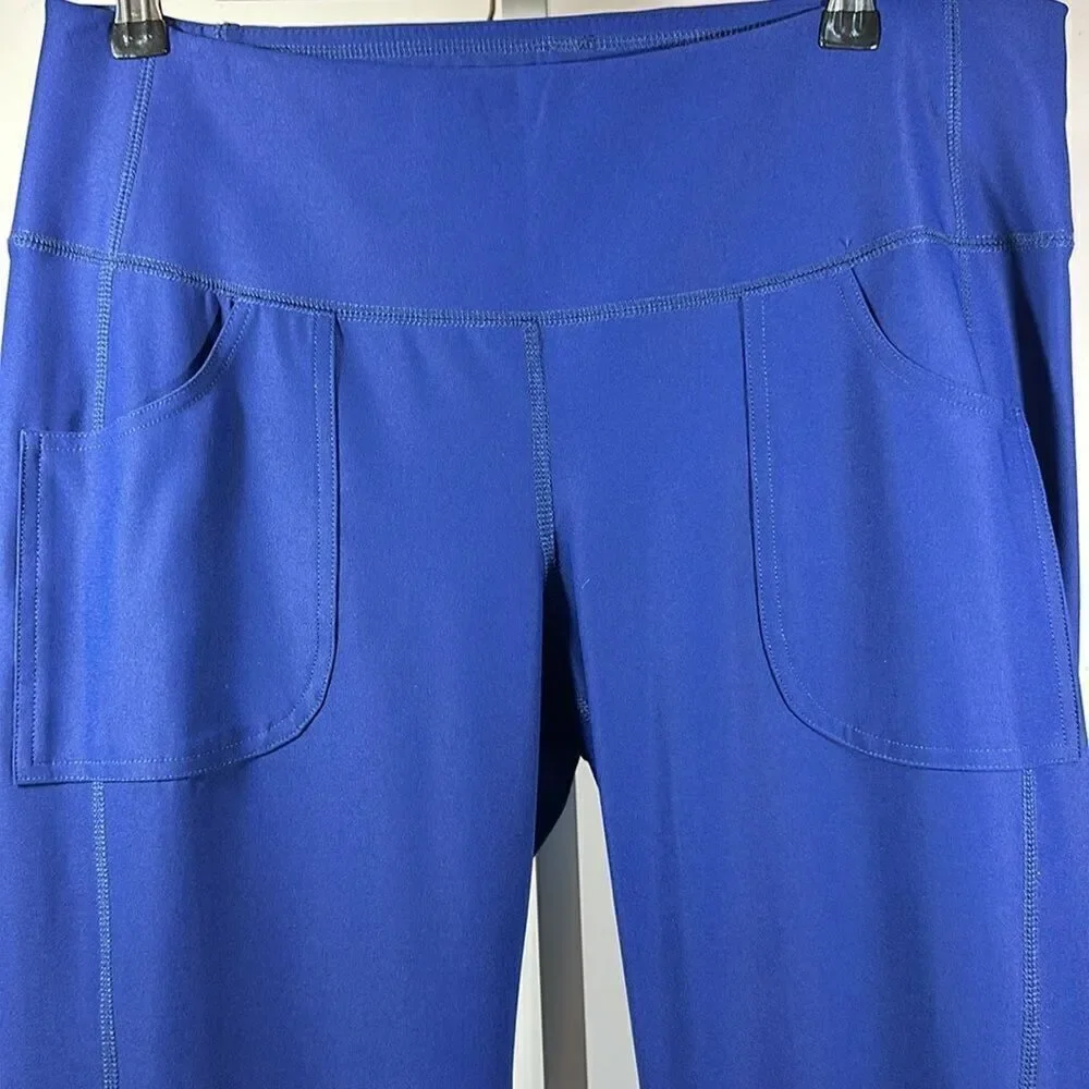 JOFIT Women's Stretch Athletic/Golf Leggings/Pants Blue Size Medium